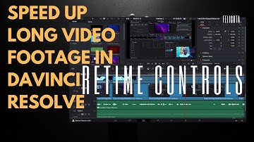 How to Speed Up Long Video Footage in Davinci Resolve | Retime Controls Tutorial