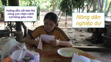 Nông dân nghiệp dư | Hướng dẫn cắt dán thủ công con chim cánh cụt bằng giấy màu