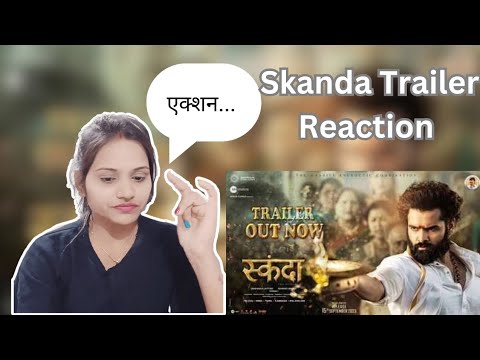 Skanda #hindi trailer #video reactio||Reaction Wali Mohini||मजा आ गया