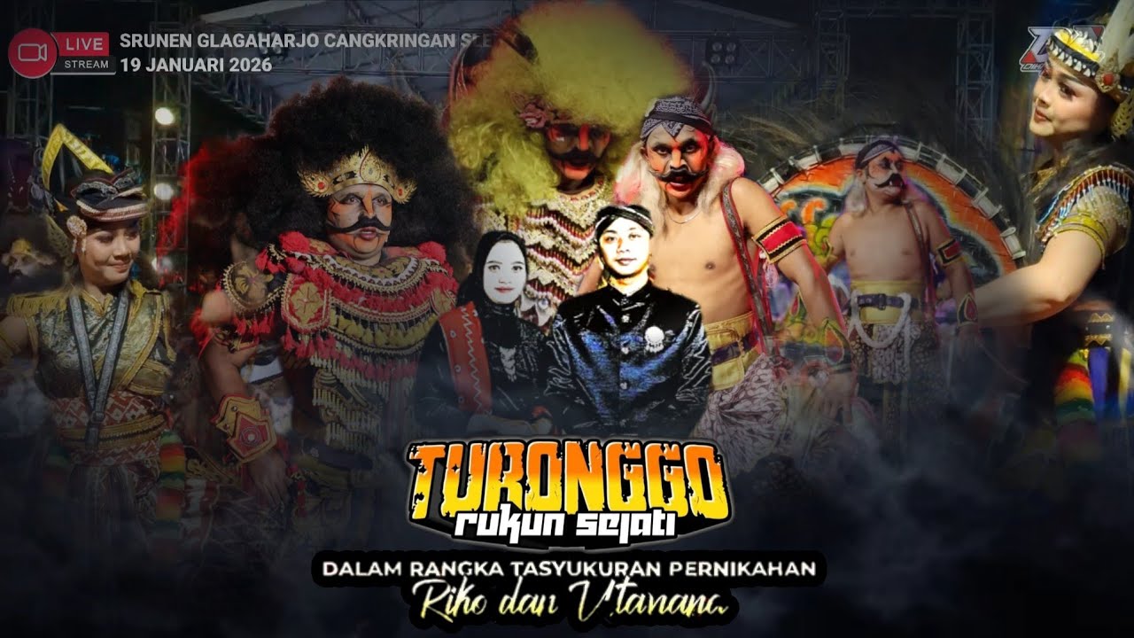 Jathilan Turonggo Rukun Sejati Tarian Masal Wiroyudho Live Srunen Cangkringan Sleman
