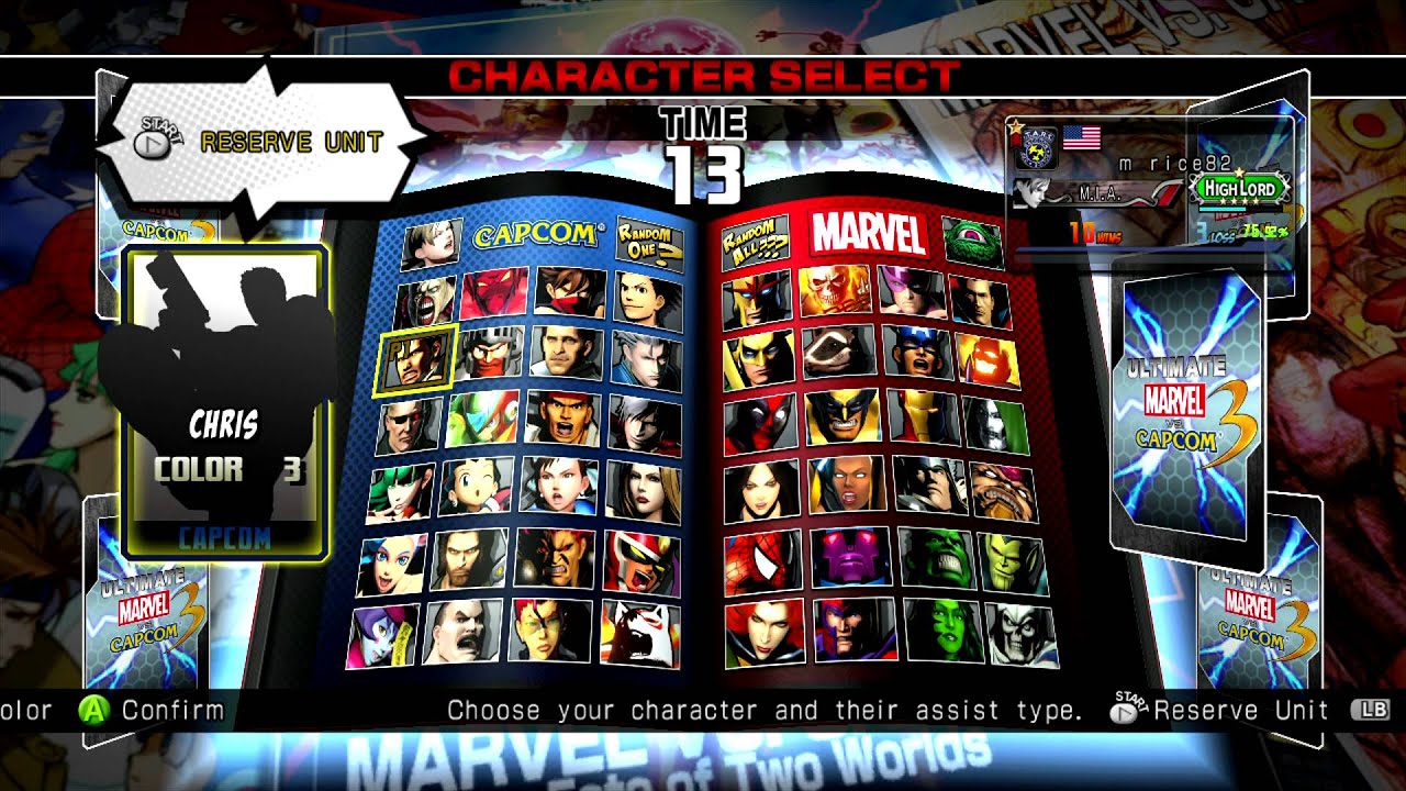UMvC3 XBL Quick Match w/ m rice82