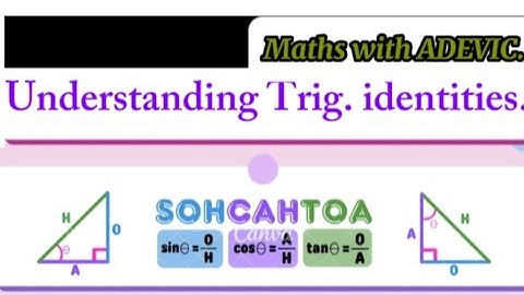 PROOF OF PYTHAGOREAN IDENTITIES 2.