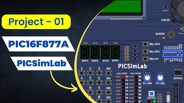 Blinking LEDs on PICSimLab | MPLAB X IDE | XC8 C Compiler | Project - 01