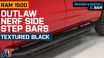 2019-2021 RAM 1500 Outlaw Nerf Side Step Bars; Textured Black Review & Install