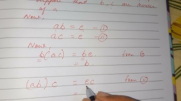 uniqueness of inverse