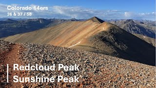 Colorado 14ers | Redcloud Peak / Sunshine Peak | Cinematic Hike | 4K