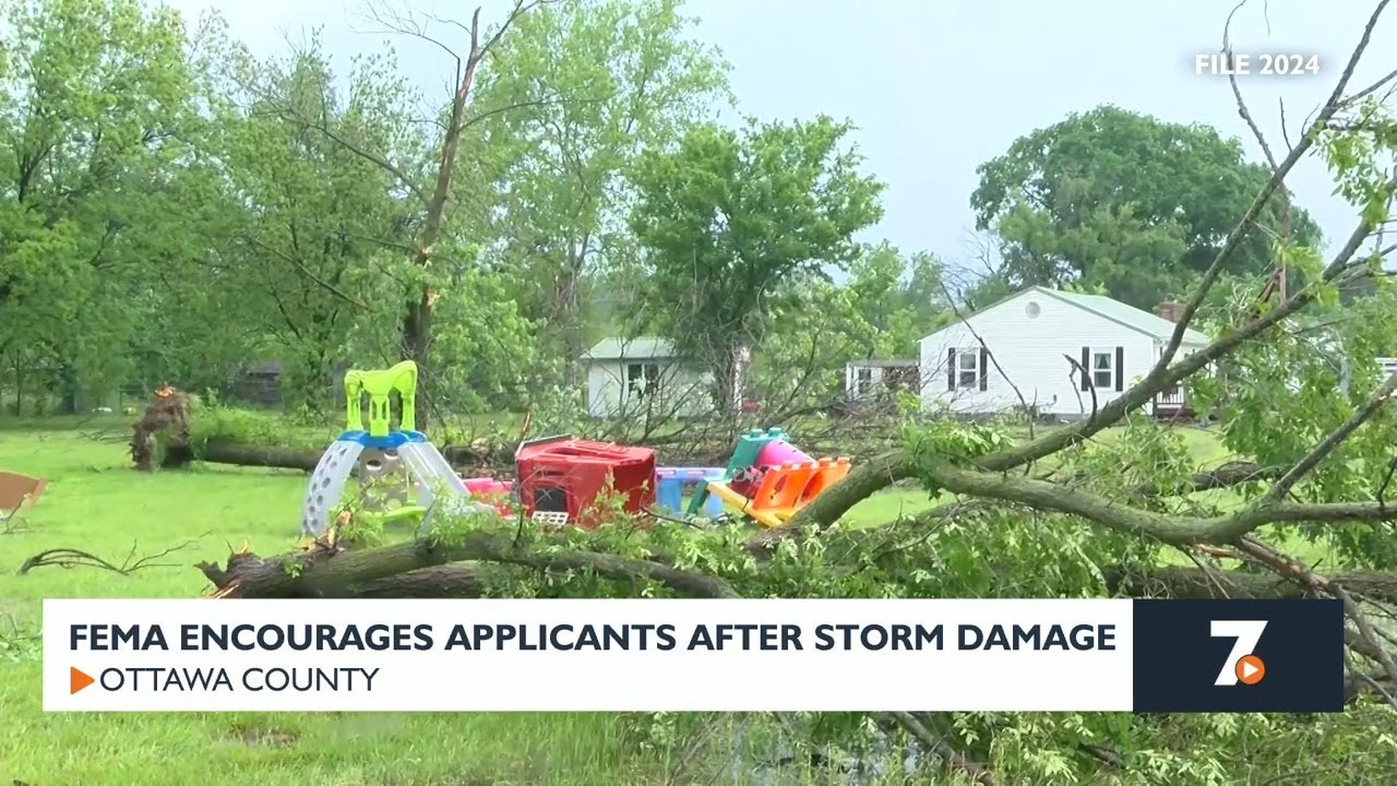 FEMA encourages applications after storm damage - YouTube