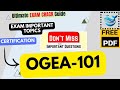 The Open Group : OGEA-101 | TOGAF Enterprise Architecture Part 1 | Exam Tips & Topics |PDF
