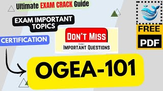 The Open Group : OGEA-101 | TOGAF Enterprise Architecture Part 1 | Exam Tips & Topics |PDF