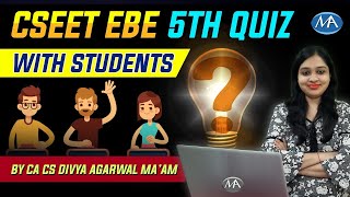 CSEET Economics & Business Environment Free Revision |Jeet Ki Zid | EBE CSEET