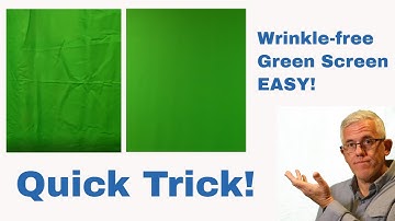 Quick Tip - How to get your Green Screen or Photography background wrinkle-free