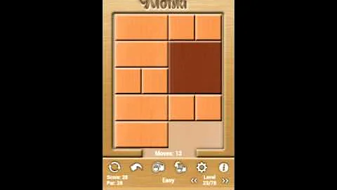 Klotski Easy Level 23 of 78 PAR solution