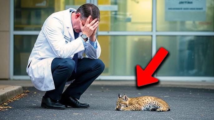 Little Bobcat Sleeps Outside Hospital Every Night. When Doctor Find Out  Why, He Breaks Down in Tears - YouTube