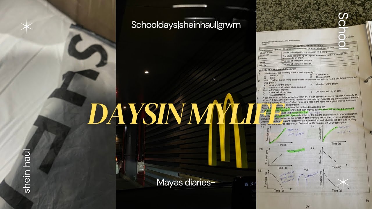 DAYS IN MY LIFE📚🛍️,Maya’s diaries 📼