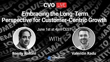 CVO Live with Ronny Kohavi and Valentin Radu