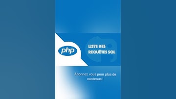 faites des requêtes MySQL écrit en code PHP pour interagir avec une base de données !#programmation