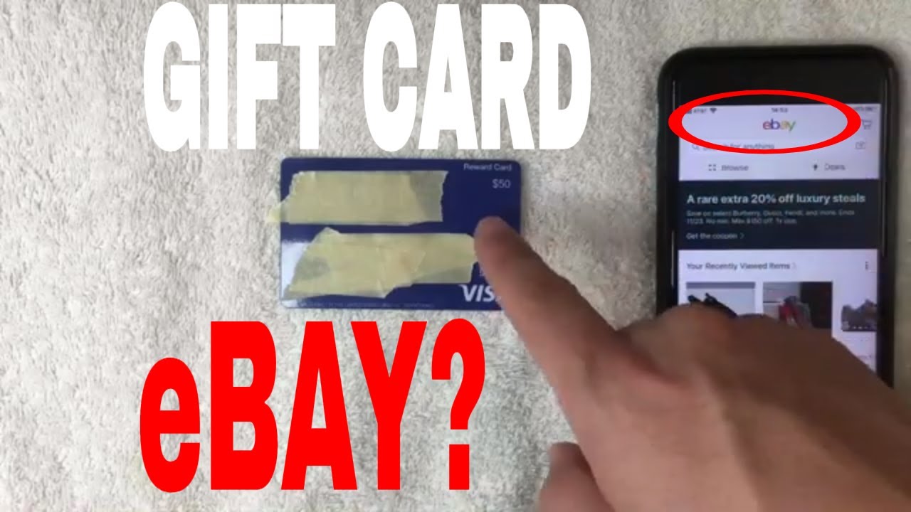 Can You Use A Visa Gift Debit Card On eBay ð´ - YouTube