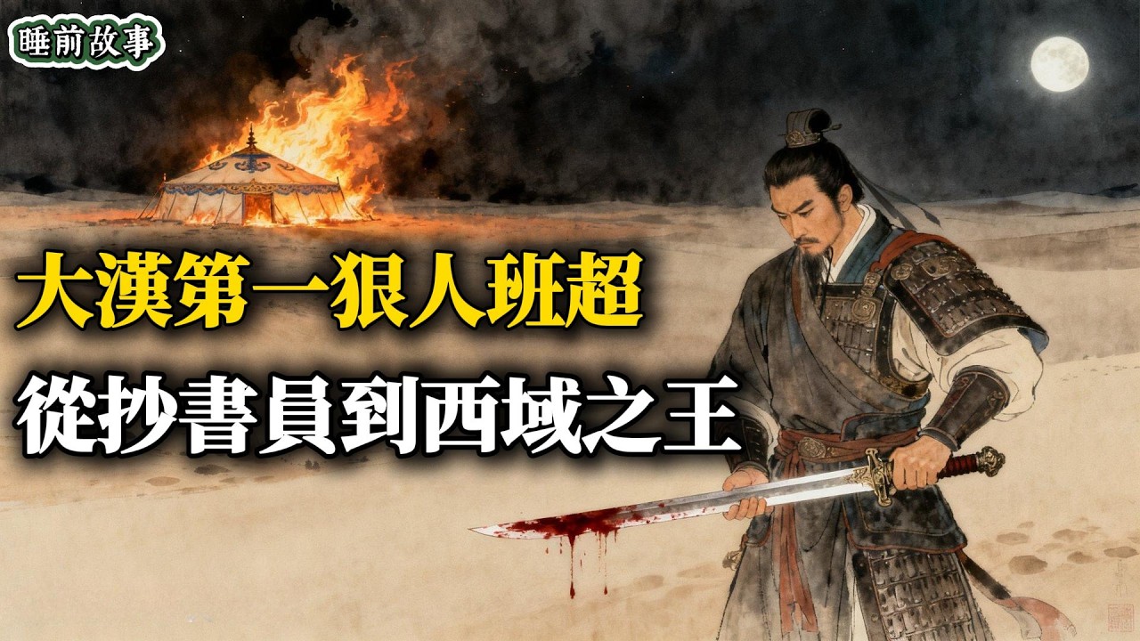 僅帶36人，在外徵戰31年，班超是如何征服五十國的？大漢第一狠人班超 | 硬核助眠