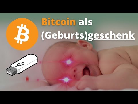 Bitcoin verschenken Tutorial: 5€ USB Stick Geschenk zur Geburt, Hochzeit oder Geburtstag🎁