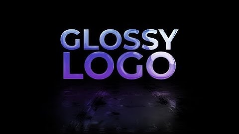Simple Glossy Logo Reveal After Effects Templates