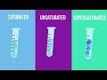 Saturated - Unsaturated- and Supersaturated Solutions- What is the difference?