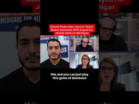 Jessica Tarlov PRESSES Abdul El-Sayed on Jewish Voters 👀 #ElSayed #Michigan #shorts