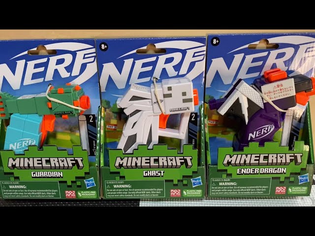 ナーフ✖︎マインクラフト 単発式3種 ・エンダードラゴン ・ガスト
