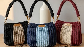 Modern and elegant crochet bag in the easiest way screenshot 5