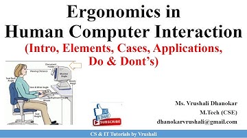 HCI 3.4 Ergonomics with Examples | Ergonomics VS Human Factors | HCI
