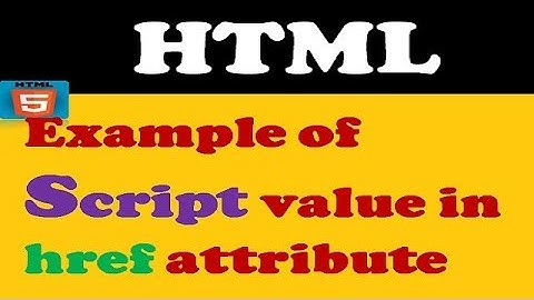 67. Example of script value in href attribute in HTML