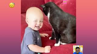 Cutest Babies Playing With Cats Compilation Funny Videos Part -1 || Kyoot Babies