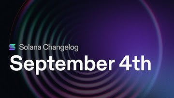 Solana Changelog Sep 4 - Rust Wallet Adapter, Optimized Entrypoint, and Anchor improvements