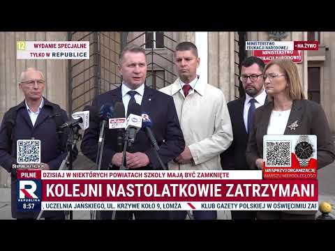 Czarnek rusza z pakietem „Bezpieczna Szkoła”. Uderzył w Tuska: „Nie hienizm polityczny!”