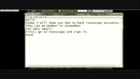 How to Hack Runescape Accounts by PROFESSIONALS!!