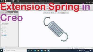 how to make extension spring in creo parametric