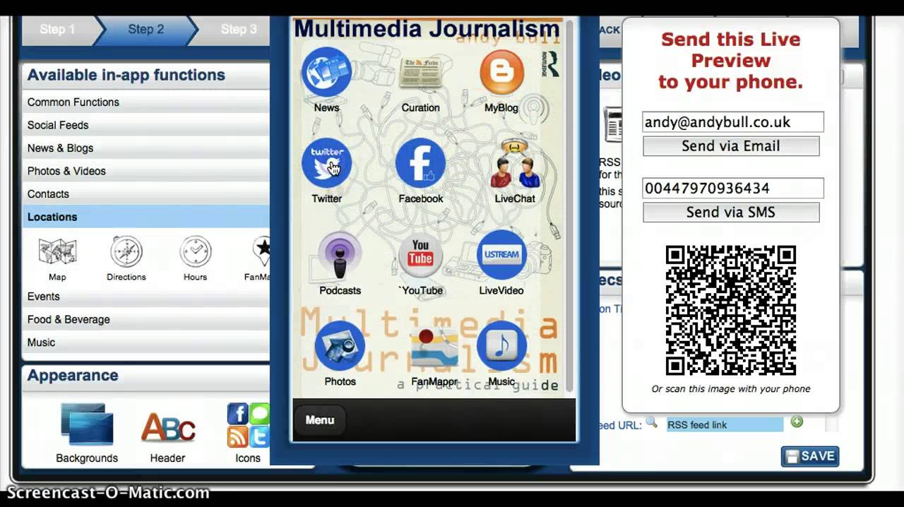 Creating A Smartphone App With AppMakr YouTube