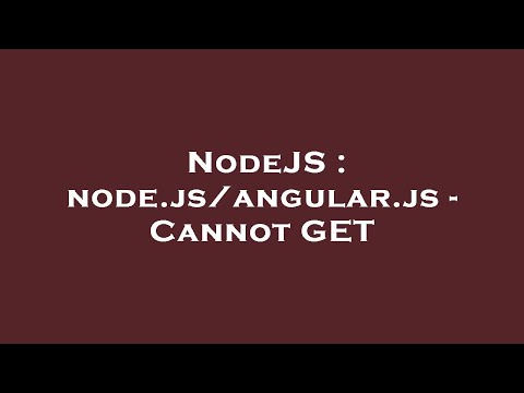 NodeJS : node.js/angular.js - Cannot GET