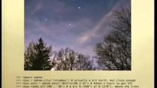 Playing with PyEphem