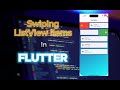 Swipe Listview items in Flutter | Flutter Swipe list tutorial | Flutter | MacOs