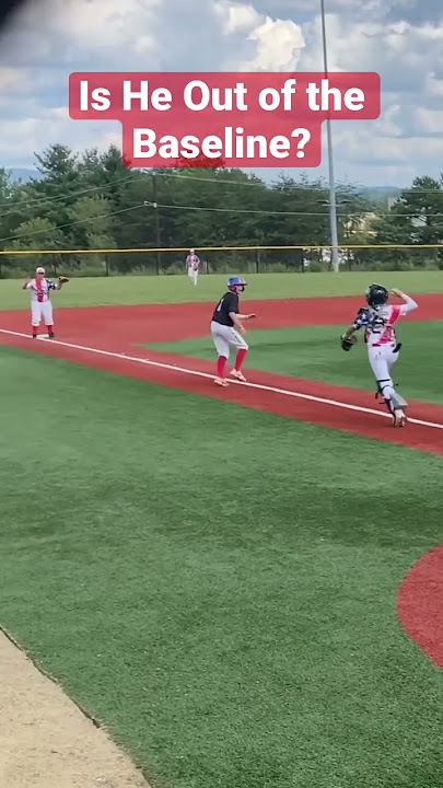 Is He Out of the Baseline? #baseball #shorts #umpire