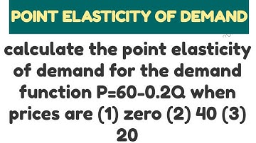 puntelasticiteit van de vraag