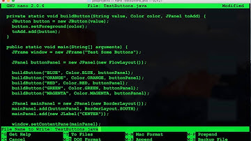 Java15: Working with BorderLayout and FlowLayout