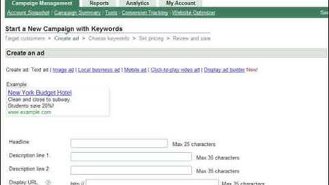How To Create A Google AdWords Campaign