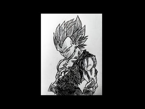How to Draw Vegeta Ultra Ego Step by Steps Toturial Easy drawing Dragon ball super #anime #goku #ego