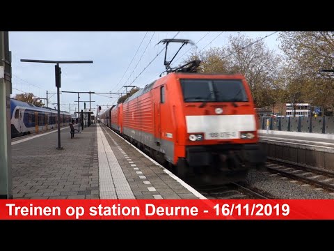 Treinen op station Deurne - 16 november 2019