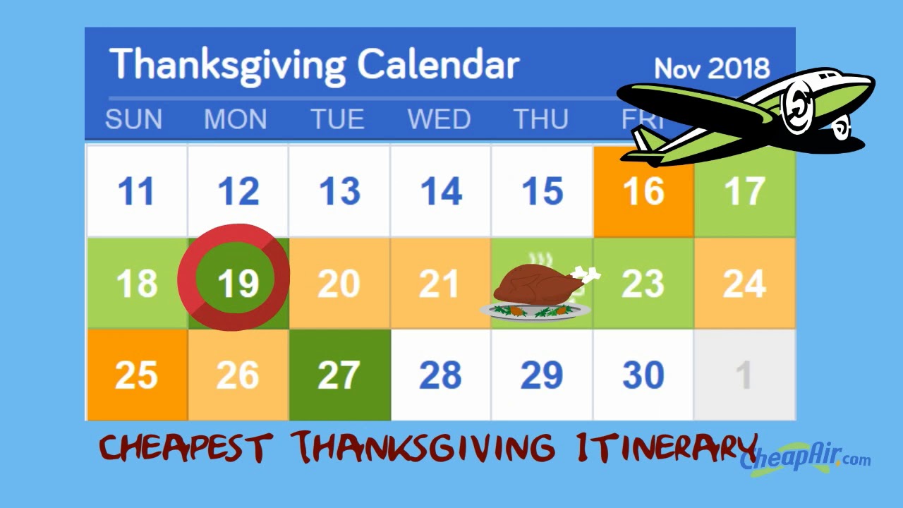Thanksgiving 2018   Best Days to Fly