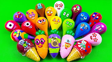 Rainbow SLIME: Looking Numberblocks, Alphablocks, Cocomelon Clay Coloring! Satisfying ASMR Video