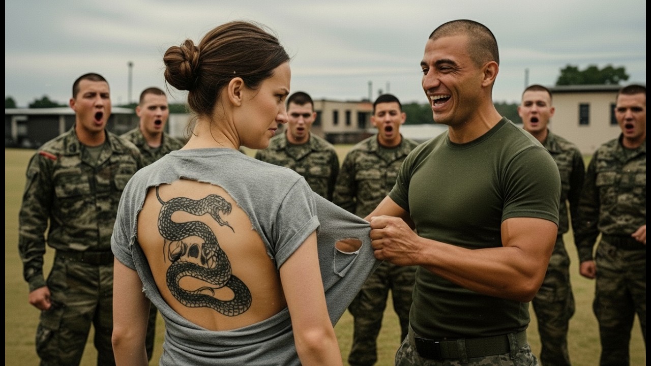 They Mocked Her at Bootcamp — Until the Commander Froze at Her Back Tattoo