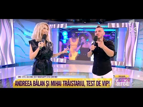 Andreea Bălan şi Mihai Trăistariu dau testul celebrităţii!