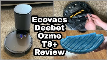 Ecovacs Deebot Ozmo T8+ Vacuum & Mopping Robot Review Demo & Maintenance Tips - T8 Plus